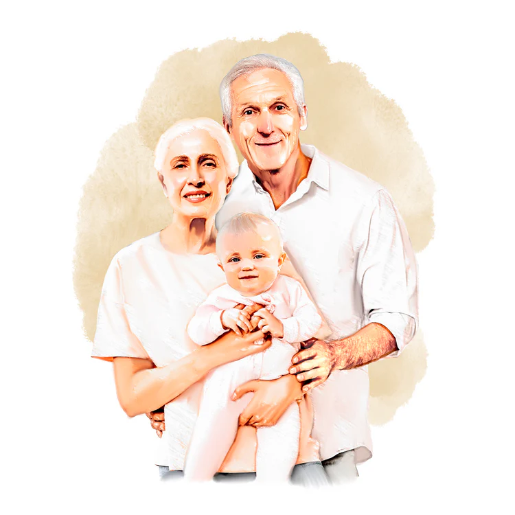 Wasserfarbenstil Mensch