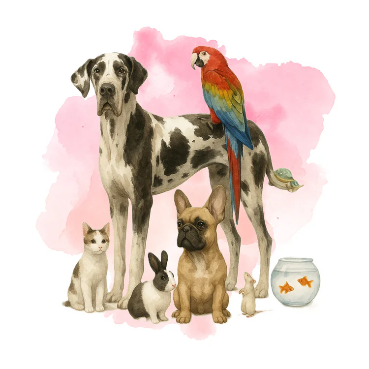 Wasserfarbenstil Tier