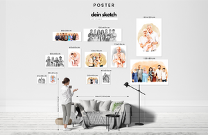 Bleistift Portrait - ganzer Körper - Tier